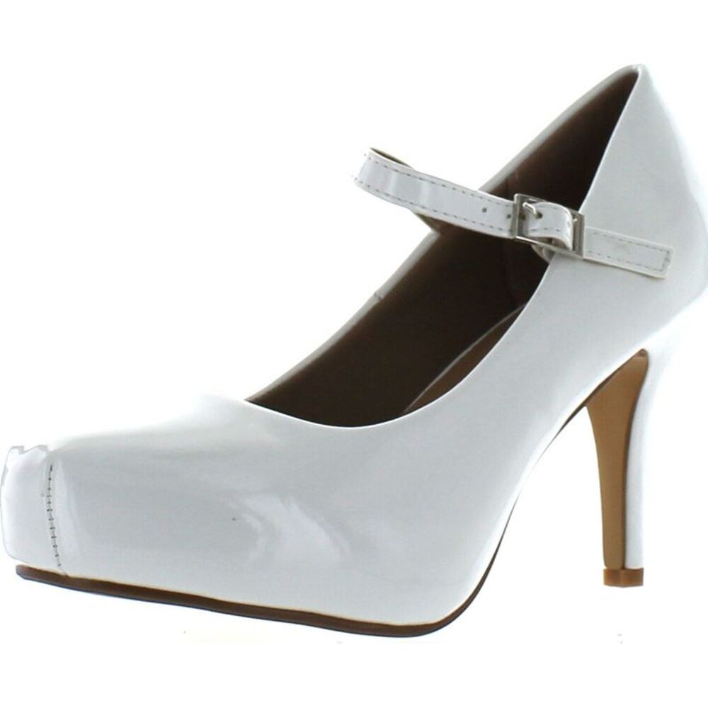 Delicacy Cyndi-91 White Patent Womens pumps-shoes 6 NEW